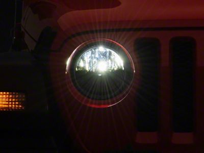 Raxiom Axial Series 7-Inch LED Headlights; Black Housing; Clear Lens (20-25 Jeep Gladiator JT)