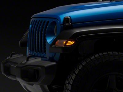 Raxiom Axial Series LED Side Marker Lights; Smoked (20-25 Jeep Gladiator JT)