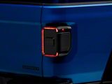Raxiom Axial Series LED Tail Lights; Black Housing; Smoked Lens (20-26 Jeep Gladiator JT w/ Factory Halogen Tail Lights & w/o Blind Spot Detection))