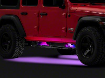 Raxiom Axial Series Multi-Color Underbody Rock Light Kit with Bluetooth Remote (Universal; Some Adaptation May Be Required)