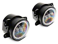 Raxiom Axial Series Halo LED Fog Lights; Amber (07-18 Jeep Wrangler JK)