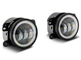 Raxiom Axial Series Halo LED Fog Lights; White (07-25 Jeep Wrangler JK & JL)