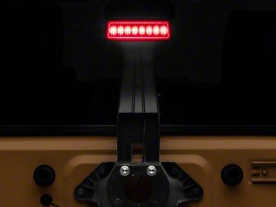 Raxiom Axial Series Hyper Flash LED Third Brake Light; Red (07-18 Jeep Wrangler JK)