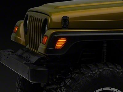 Raxiom Axial Series LED Side Marker Lamps; Clear (97-06 Jeep Wrangler TJ)
