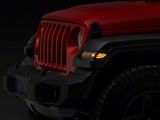 Raxiom Axial Series LED Side Marker Lights; Smoked (18-26 Jeep Wrangler JL w/ Factory Halogen Lights)
