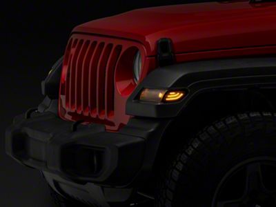Raxiom Axial Series LED Side Marker Lights; Smoked (18-25 Jeep Wrangler JL)