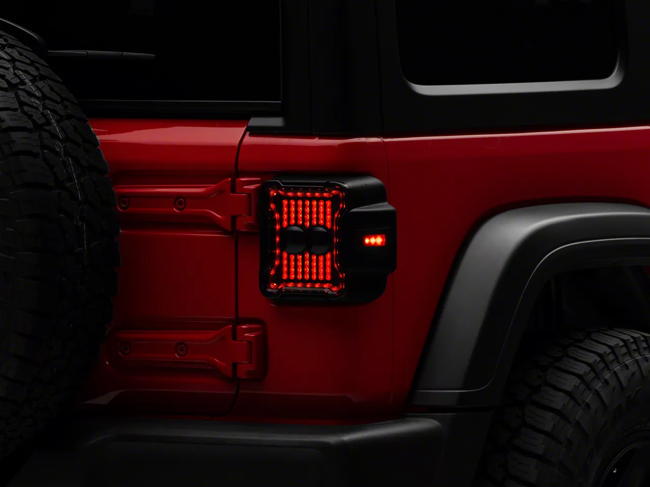 Raxiom Jeep Wrangler Axial Series Linear LED Tail Lights Raxiom Jeep Wrangler Axial Series Linear LED Tail Lights
