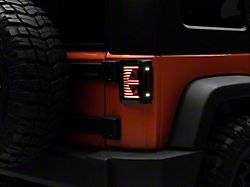 Raxiom Axial Series Vision LED Tail Lights; Black Housing; Smoked Lens (07-18 Jeep Wrangler JK)