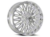 Azara AZA-522 Nano Chrome 6-Lug Wheel; 22x9.5; 25mm Offset (22-25 Bronco Raptor)