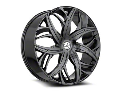 Azara AZA-541 Gloss Black 5-Lug Wheel; 20x8.5; 35mm Offset (21-25 Bronco Sport)