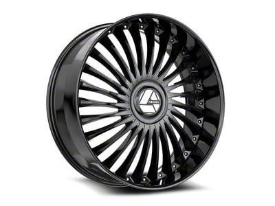 Azara AZX-103 Gloss Black Wheel; 18x8; 35mm Offset (84-01 Jeep Cherokee XJ)
