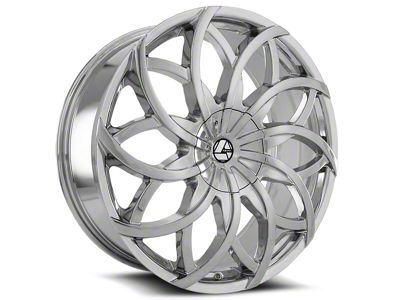 Azara AZA-504 Nano Chrome Wheel; 20x8.5; 35mm Offset (87-95 Jeep Wrangler YJ)