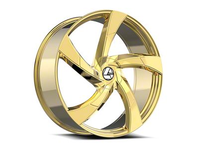 Azara AZA-524 Gold Wheel; 22x8.5; 38mm Offset (87-95 Jeep Wrangler YJ)