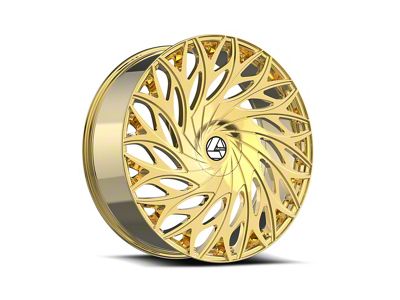 Azara AZA-525 Gold Wheel; 22x8.5; 38mm Offset (87-95 Jeep Wrangler YJ)