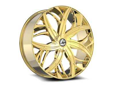 Azara AZA-541 Nano Gold Wheel; 22x8.5; 38mm Offset (87-95 Jeep Wrangler YJ)