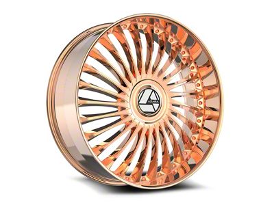 Azara AZX-103 Nano Rose Gold Wheel; 22x8.5; 38mm Offset (87-95 Jeep Wrangler YJ)