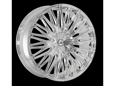 Azara AZA-522 Nano Chrome 6-Lug Wheel; 24x9; 25mm Offset (17-24 Titan)
