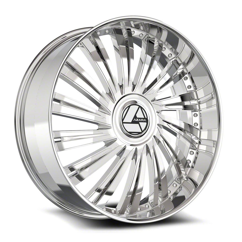 Azara Titan AZX-102 Nano Chrome 6-Lug Wheel; 26x9.5; 22mm Offset