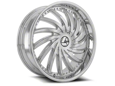 Azara AZA-508 Nano Chrome 6-Lug Wheel; 22x9.5; 25mm Offset (16-24 Titan XD)