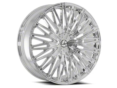 Azara AZA-522 Nano Chrome 6-Lug Wheel; 22x9.5; 25mm Offset (16-24 Titan XD)