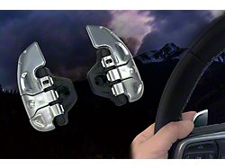 Azuto Paddle Shifter Switches; Chrome (20-25 Jeep Gladiator JT)