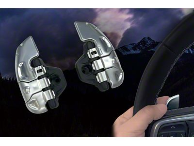 Azuto Paddle Shifter Switches; Chrome (20-25 Jeep Gladiator JT)