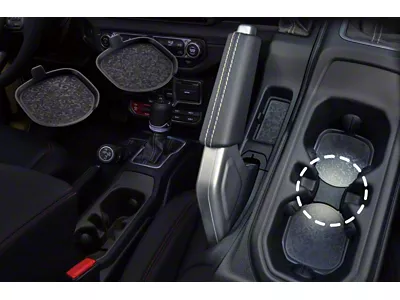 Azuto Cup Holder Coasters (18-25 Jeep Wrangler JL)