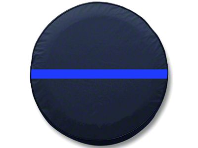 Back the Blue Spare Tire Cover (66-18 Jeep CJ5, CJ7, Wrangler YJ, TJ & JK)