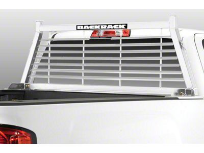 BackRack Louvered Headache Rack Frame; White (04-24 Titan)