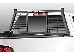 BackRack Half Louvered Rack; Black (16-24 Titan XD)
