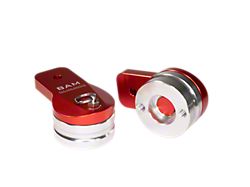 Bad Ass Mounts 360-Degree Swivel Light Mounts; Blue/Silver (Universal; Some Adaptation May Be Required)