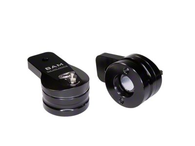 Bad Ass Mounts 360-Degree Swivel Light Mounts; Blackout (Universal; Some Adaptation May Be Required)