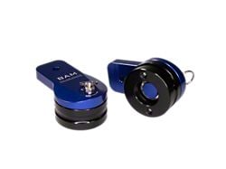 Bad Ass Mounts 360-Degree Swivel Light Mounts; Black/Silver (Universal; Some Adaptation May Be Required)