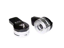 Bad Ass Mounts 360-Degree Swivel Light Mounts; Blue/Black (Universal; Some Adaptation May Be Required)