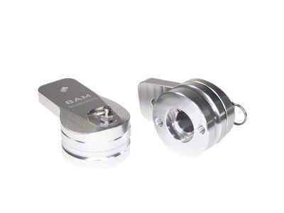 Bad Ass Mounts 360-Degree Swivel Light Mounts; Red/Silver (Universal; Some Adaptation May Be Required)