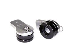 Bad Ass Mounts 360-Degree Swivel Light Mounts; Silver/Black (Universal; Some Adaptation May Be Required)
