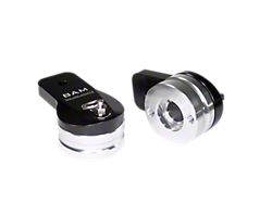 Bad Ass Mounts 360-Degree Swivel Light Mounts; Blue/Black (Universal; Some Adaptation May Be Required)