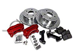 Baer SS4 Rear Big Brake Kit with 12-Inch Rotors; Red Calipers (07-18 Jeep Wrangler JK)