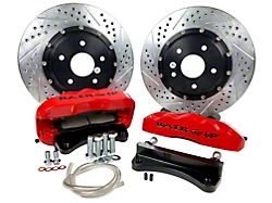 Baer Pro+ Front Big Brake Kit with 14-Inch Rotors; Red Calipers (07-18 Jeep Wrangler JK)