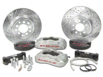 Baer Pro Front Big Brake Kit with 13.50-Inch Rotors; Silver Calipers (07-18 Jeep Wrangler JK)