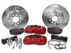 Baer Pro Front Big Brake Kit with 13.50-Inch Rotors; Red Calipers (07-18 Jeep Wrangler JK)