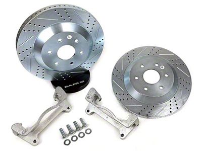 Baer BIG Claw Performance Drilled and Slotted Rotors; Front Pair (20-25 Jeep Gladiator JT)