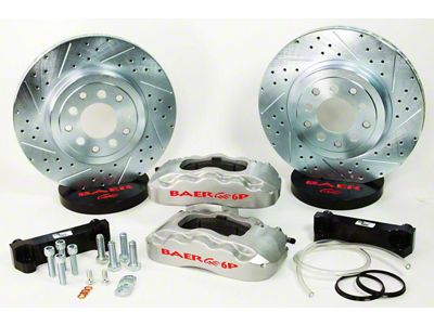 Baer Pro Front Big Brake Kit with 13.50-Inch Rotors; Silver Calipers (20-25 Jeep Gladiator JT)