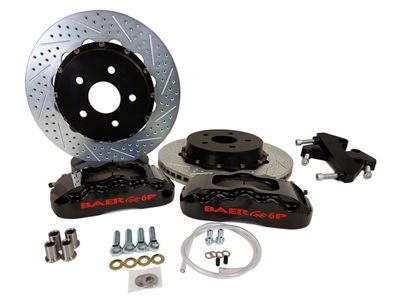 Baer Pro+ Rear Big Brake Kit with 14-Inch Rotors; Black Calipers (20-25 Jeep Gladiator JT)