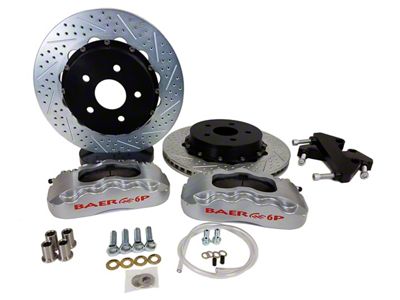 Baer Pro+ Rear Big Brake Kit with 14-Inch Rotors; Silver Calipers (20-25 Jeep Gladiator JT)