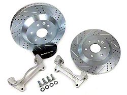 Baer BIG Claw Performance Drilled and Slotted Rotors; Front Pair (18-25 Jeep Wrangler JL w/ 342mm Solid Rear Rotors)