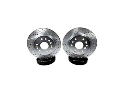 Baer Claw Performance Drilled and Slotted Rotors; Rear Pair (18-26 Jeep Wrangler JL w/ 328mm Solid Rear Rotors)