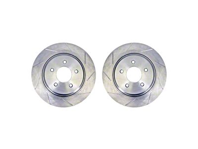 Baer Claw Performance Slotted Rotors; Rear Pair (07-18 Jeep Wrangler JK)
