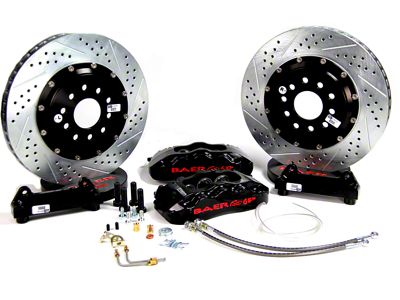 Baer Pro+ Rear Big Brake Kit with 14-Inch Rotors; Black Calipers (07-18 Jeep Wrangler JK w/ Currie G2 Rear Housing)