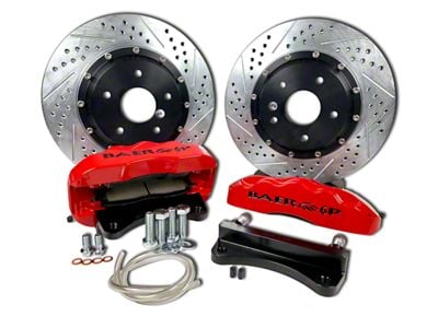 Baer Pro+ Front Big Brake Kit with 14-Inch Rotors; Silver Calipers (07-18 Jeep Wrangler JK)